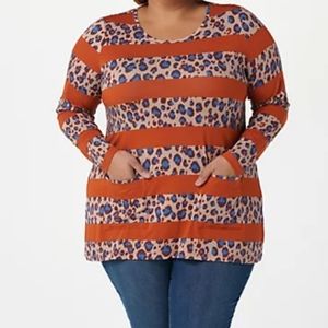 Logo by Lori Goldstein Gabby Tunic Top SZ 1X